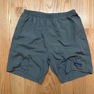 Patagonia Gray Athletic Shorts Lightweight Elastic Waist